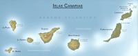 Mapa de las ISLAS CANARIAS